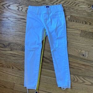 Gap kids white denim, girls size 10 ankle jegging